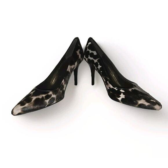 New! Stuart Weitzman Pipe Nouveau Calf Hair Leopard Print Pumps Size 10 - Picture 7 of 11